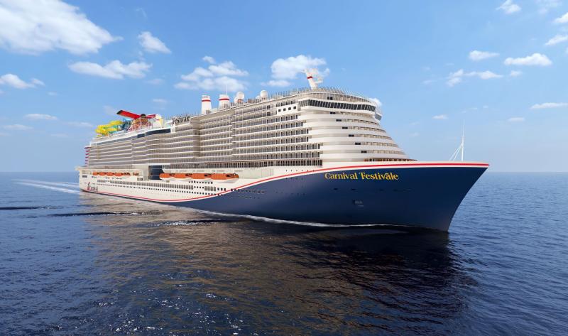 Rendering of Carnival Festivale, an Edge-class ship.