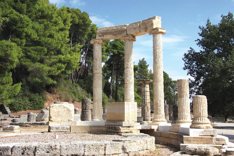 The Philippeion, an  archaeological site within Olympia.