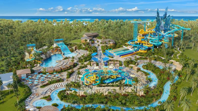 Great Stirrup Cay_Great Tides Waterpark Aerial Rendering_Norwegian Cruise Line