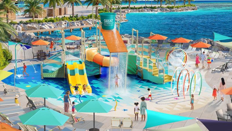 Great Stirrup Cay_Splash Harbor in Great Life Lagoon Pool Area_Norwegian Cruise Line