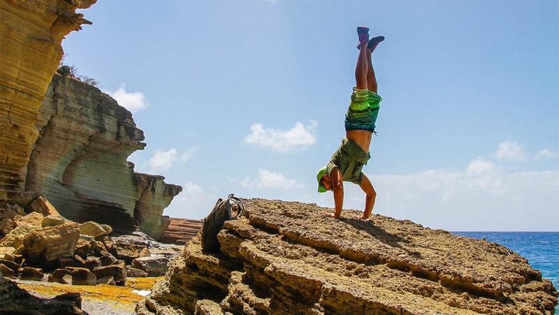 Handstand at Pillars of Hercules