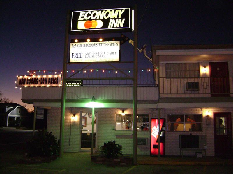 The Patel family’s first hotel in Giddings, Texas.