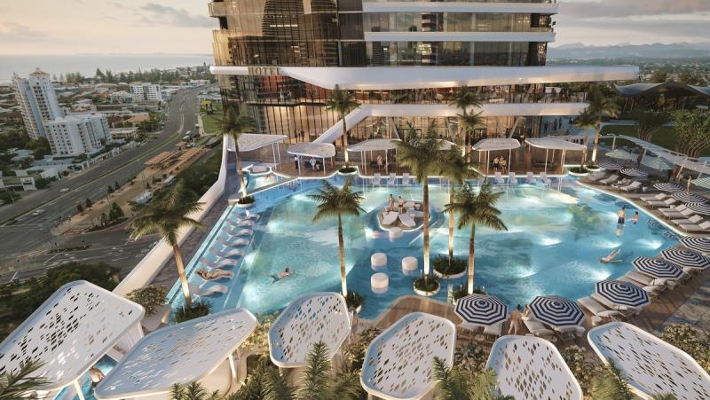 Rendering of Andaz Gold Coast_Pool Deck
