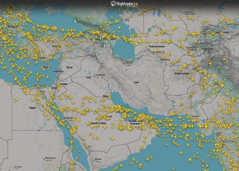 Saudi overflights double with Iran-Iraq airspace closure
