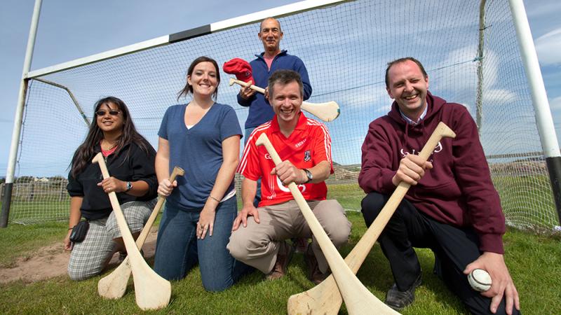 Hurling players in Ireland