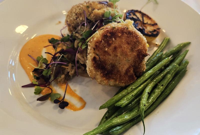 Yummy crab cakes were on the menu for dinner one night on American Cruise Lines' American Serenade.