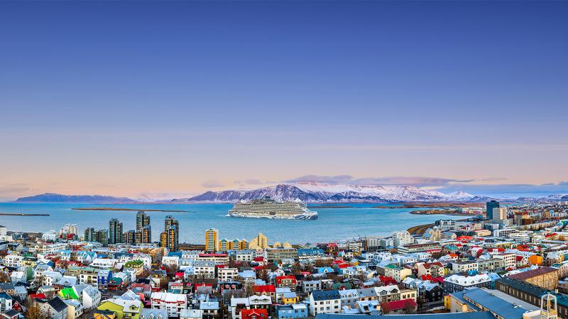 Norwegian Prima in Reykjavik Iceland