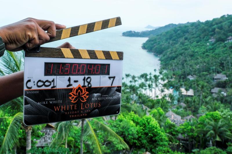 Photo of shooting Thai scenery for Season 3 of "The White Lotus"