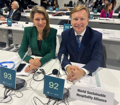 World Sustainability Alliance Chair Daniella Foster, CEO Glenn Mandziuk
