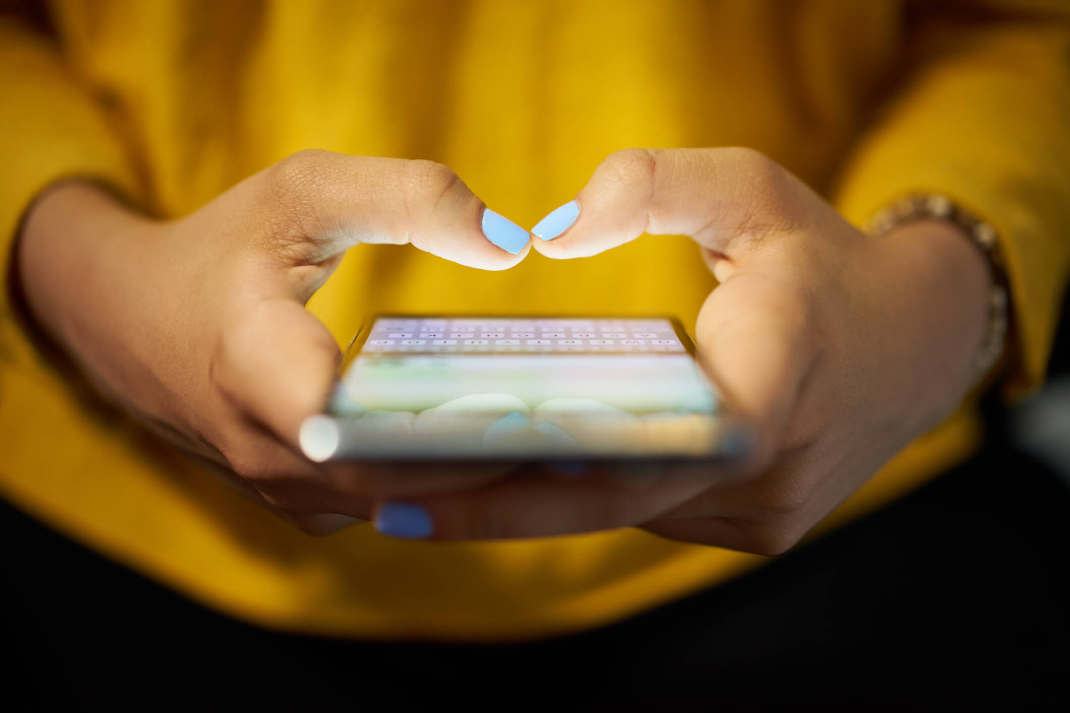 Woman using her smartphone