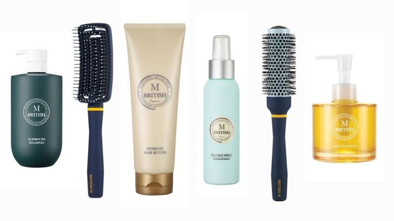 Products used to create the "Glass Hair" effect