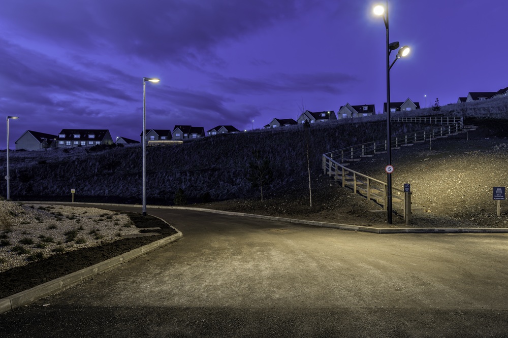 Pathway lighting at Lost Shore Surf Park 