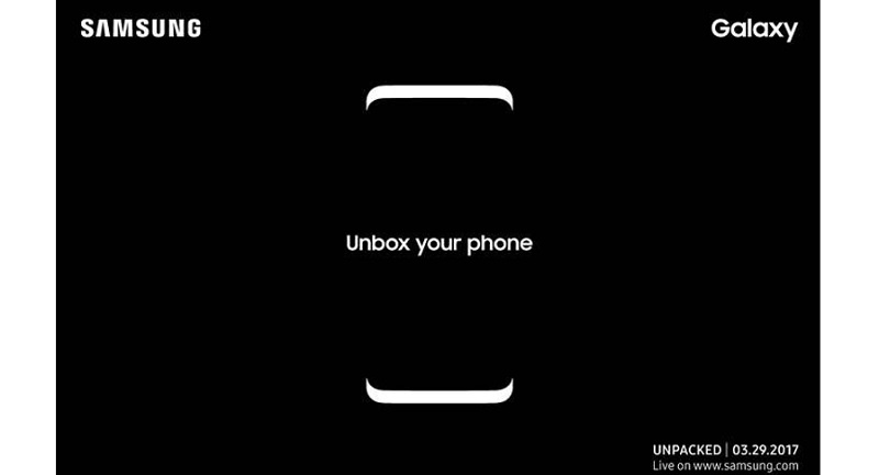 Samsung Galaxy S8 event invitation Samsung