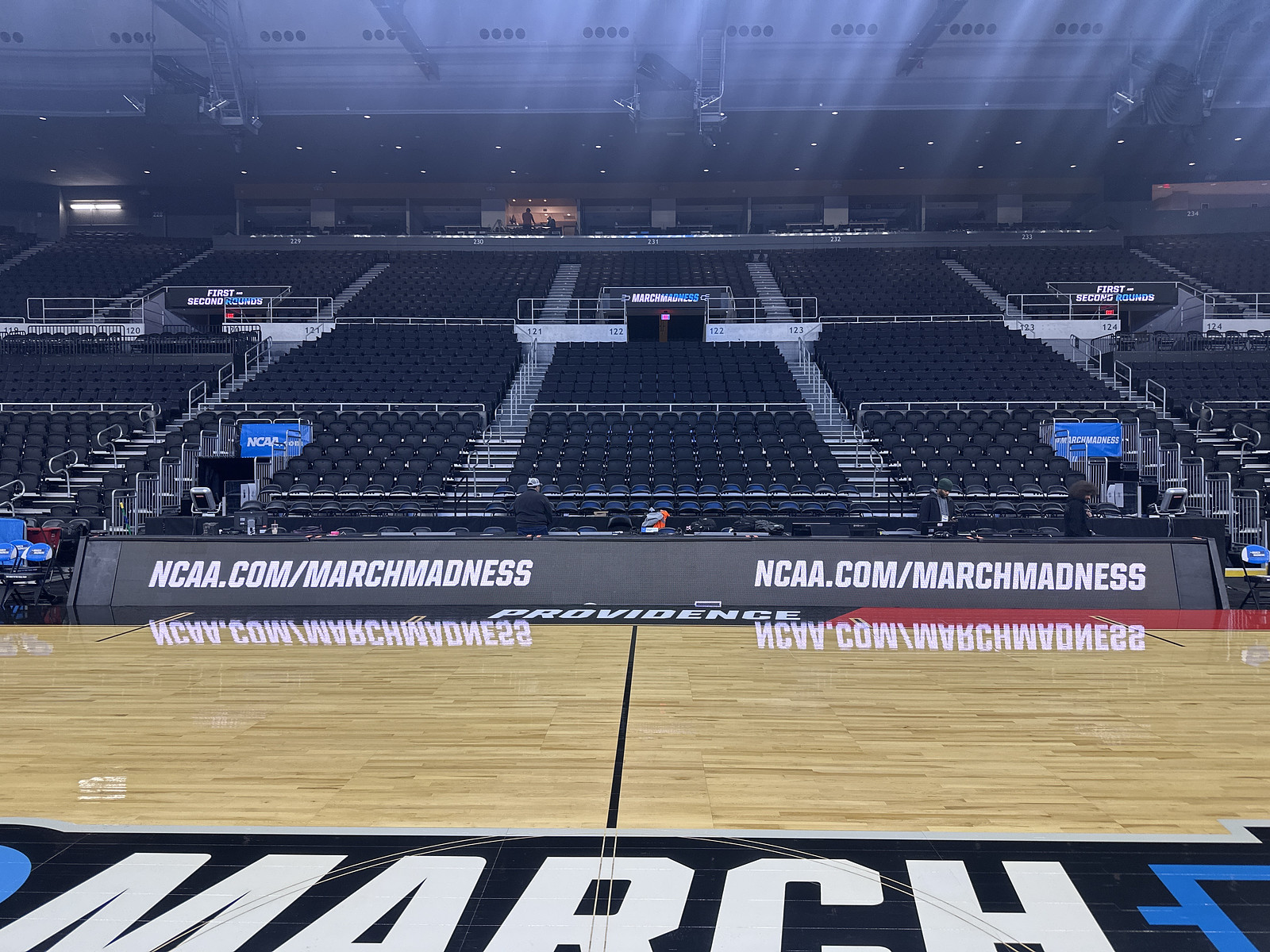 GoVisions screens run courtside throughout the tournaments
