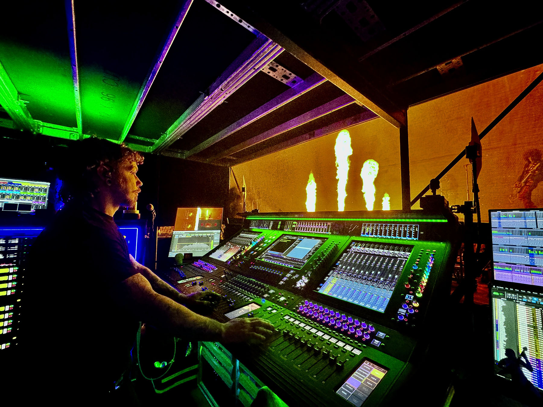 Lenny Kravitz monitor enginer Josh Mellott