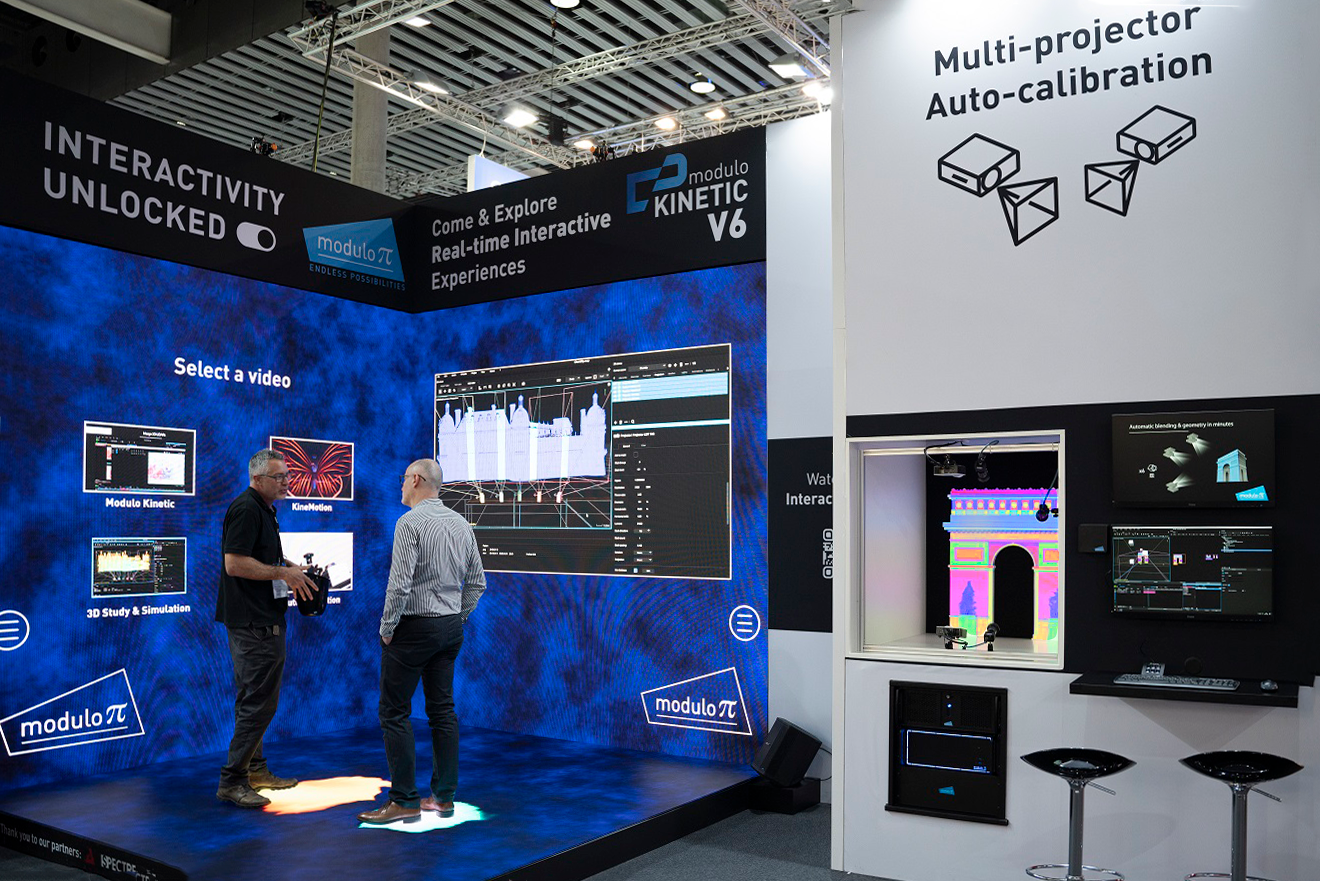 Modulo Pis media servers will power an interactive LED installation in MayCos booth 7743