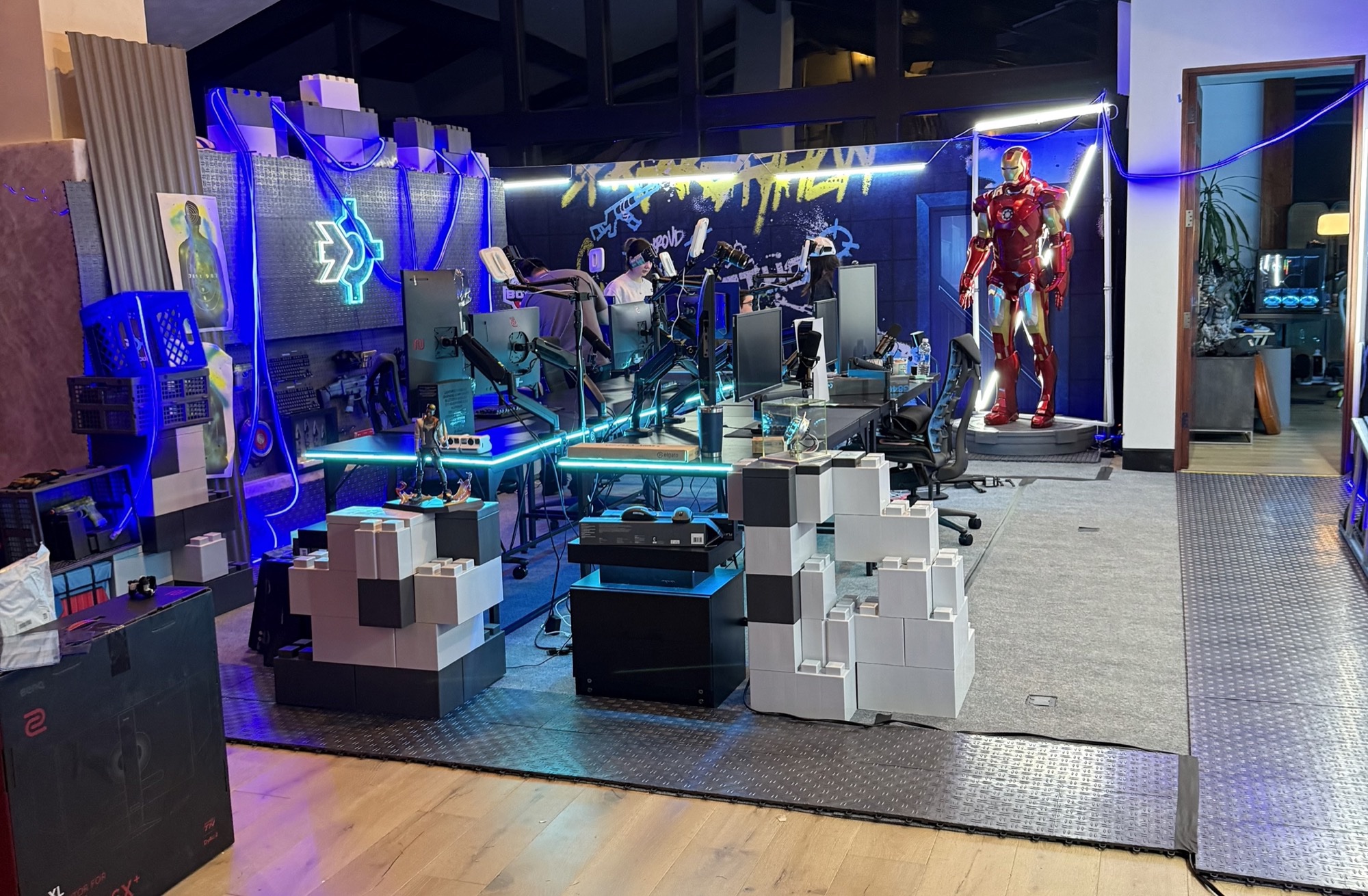 A streaming set built at shrouds home