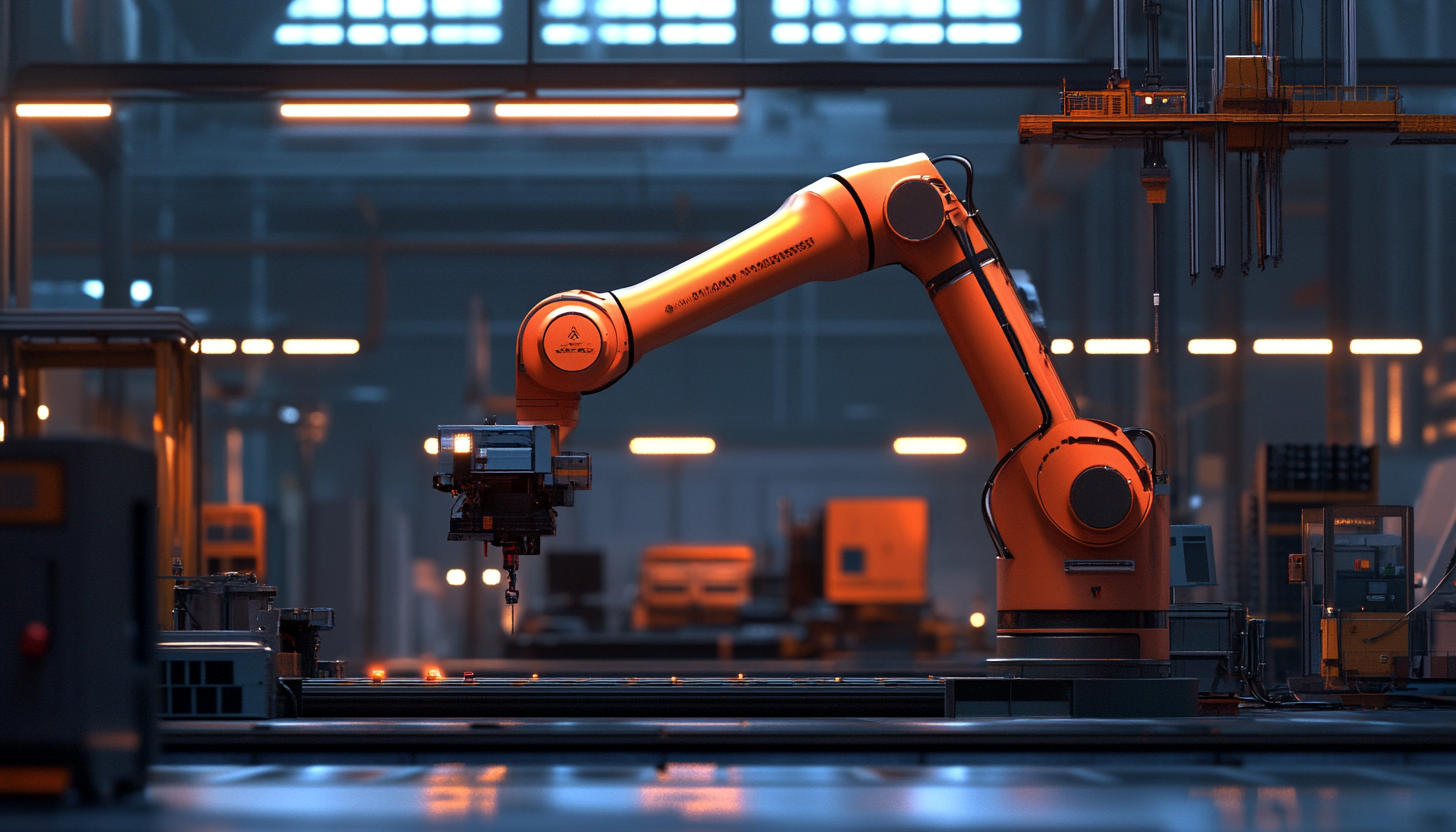Robotic arm factory floor private 5G