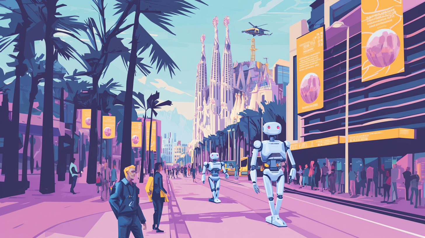 MWC Mobile World Congress Barcelona robots city