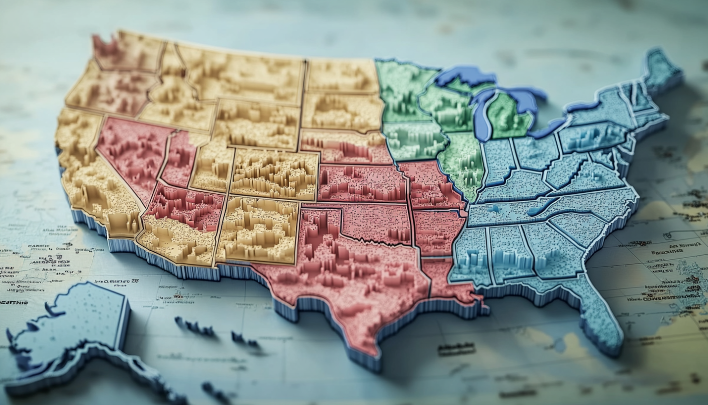 map of US