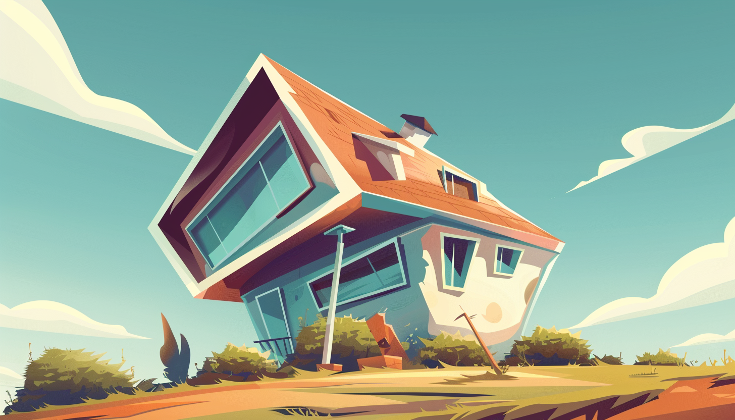 asymmetric house