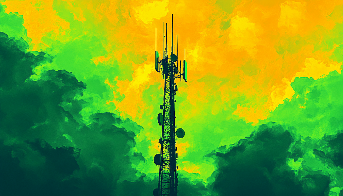 cell tower 5G green sustainability mobile