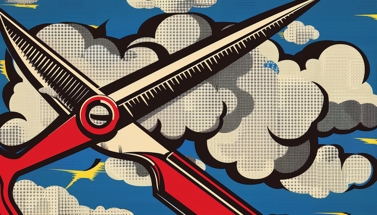 scissors cloud cost cutting