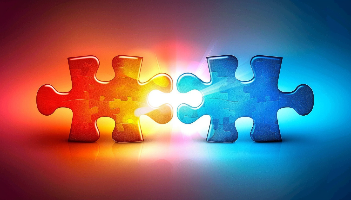 puzzle pieces coming together
