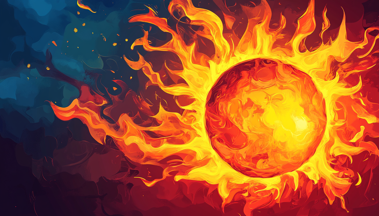 burning sun