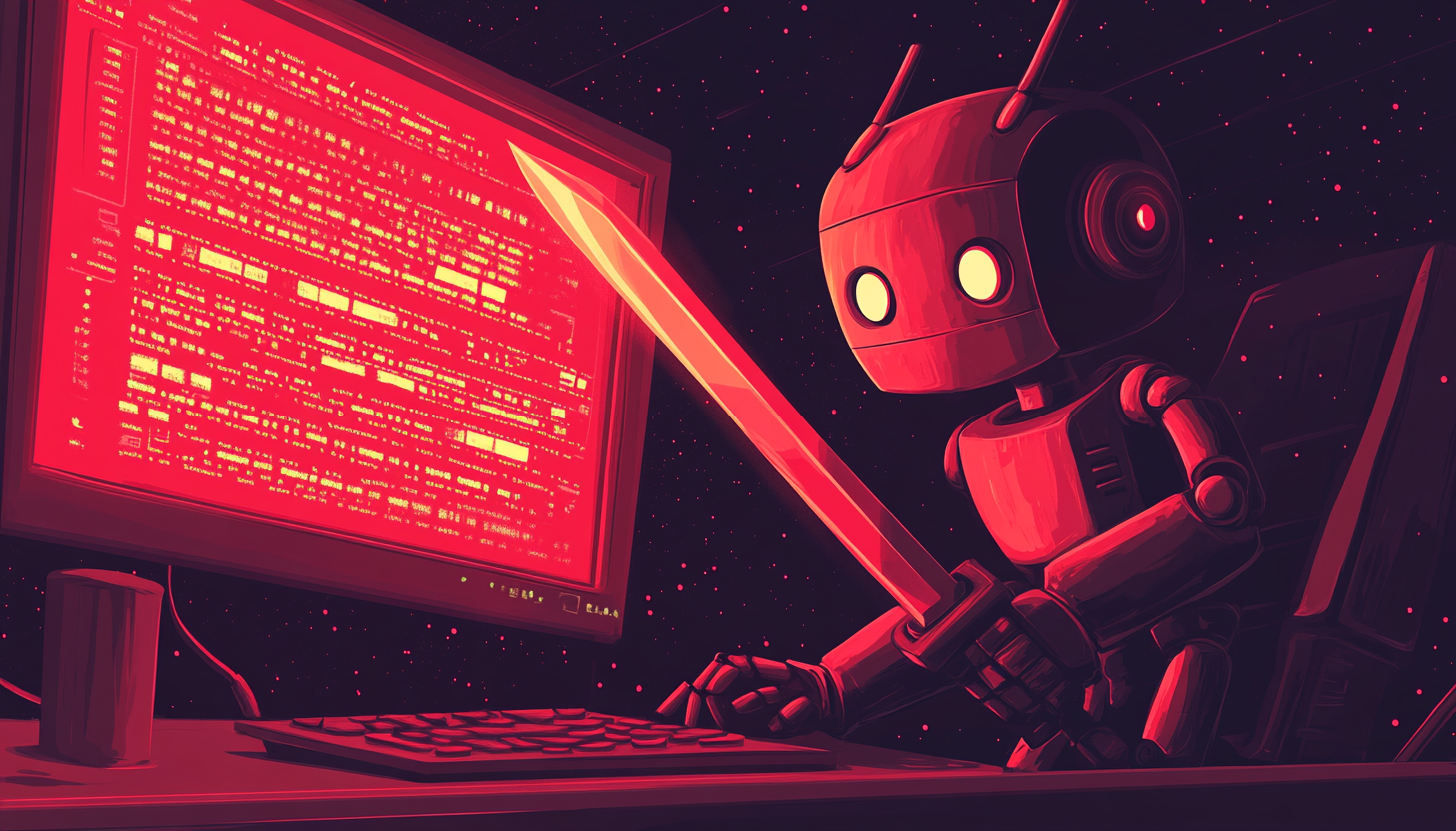 Robot hacking computer