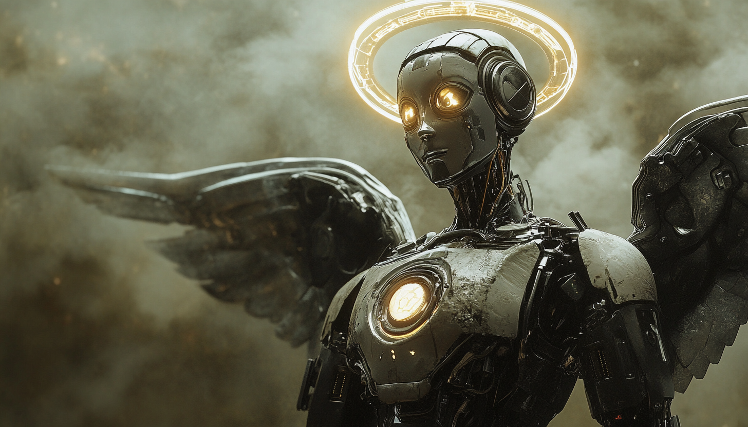 robot with a halo