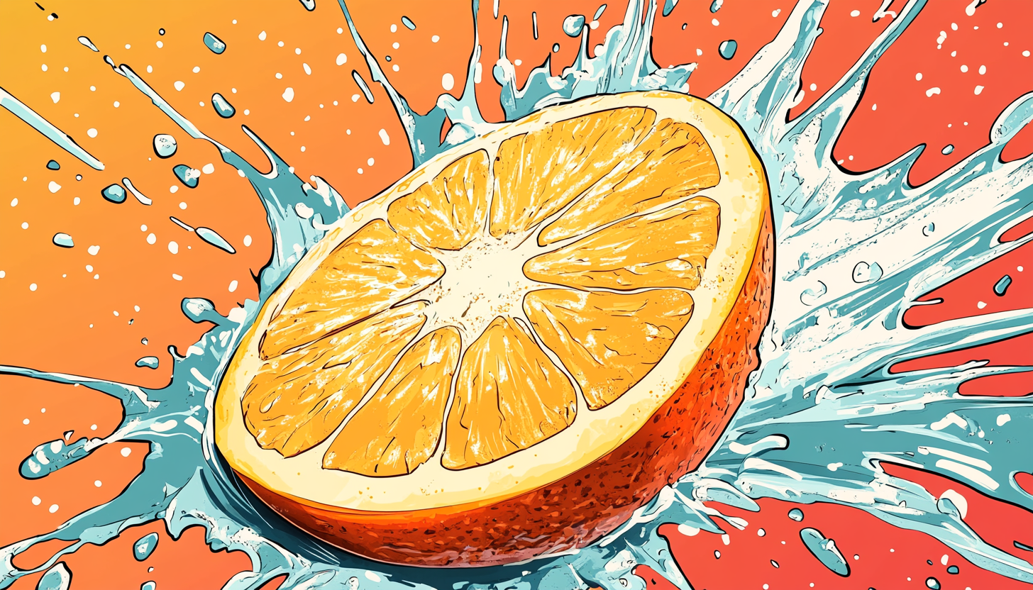 orange squeezed