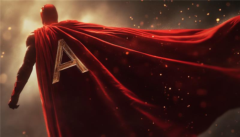 a hero wearing the letter A