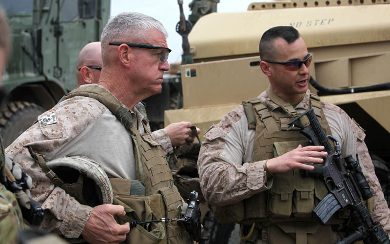 US Marine Maj Gen Charles M Gurganus Regional Command South West Commanding