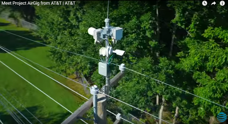 ATT Project AirGig broadband over powerline tech Screenshot ATT