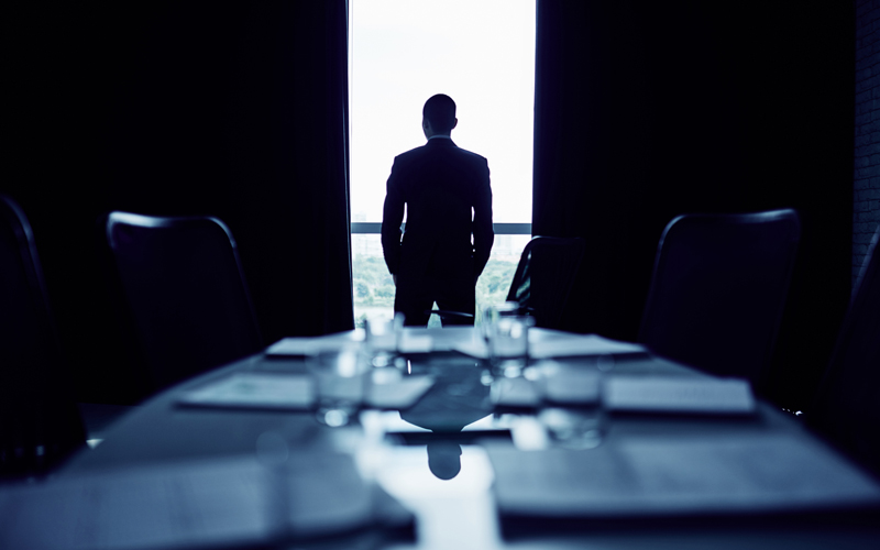 Businessman silhouette