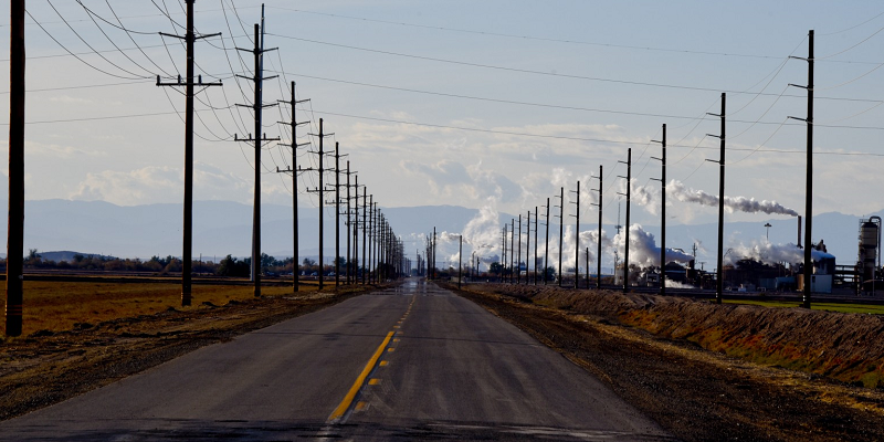 utility poles