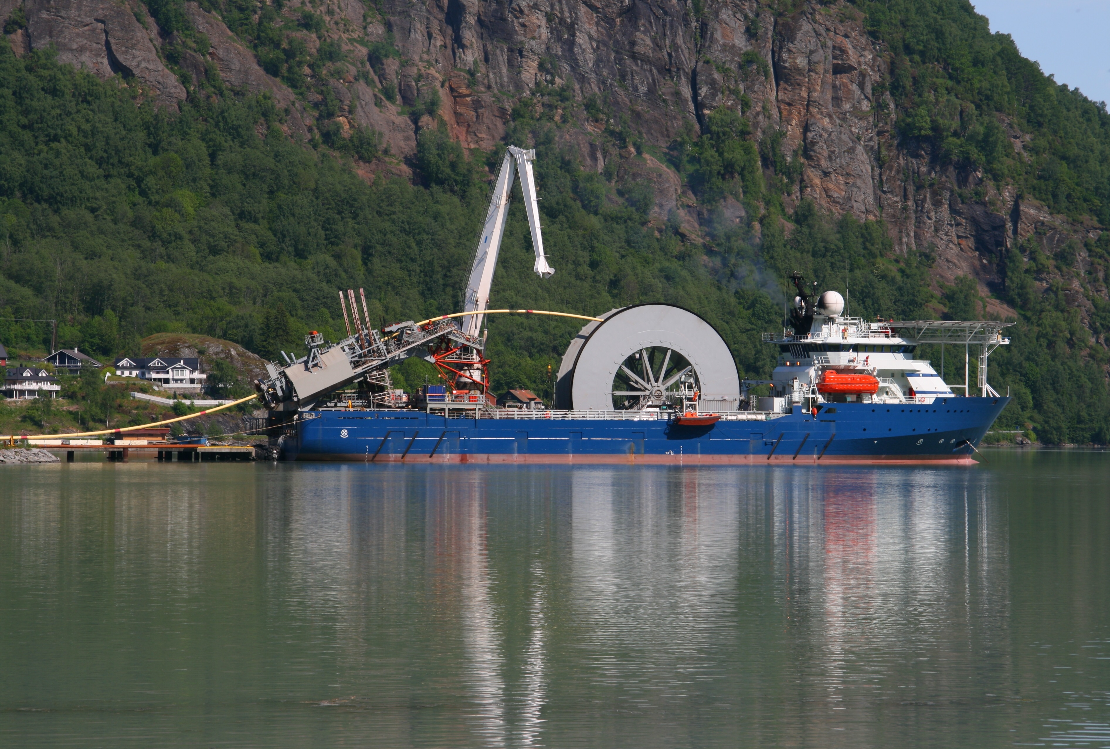 underwater cable ship