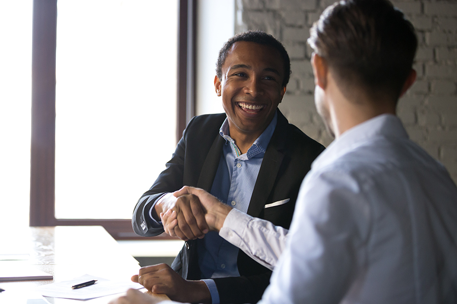 Hotel transaction handshake business