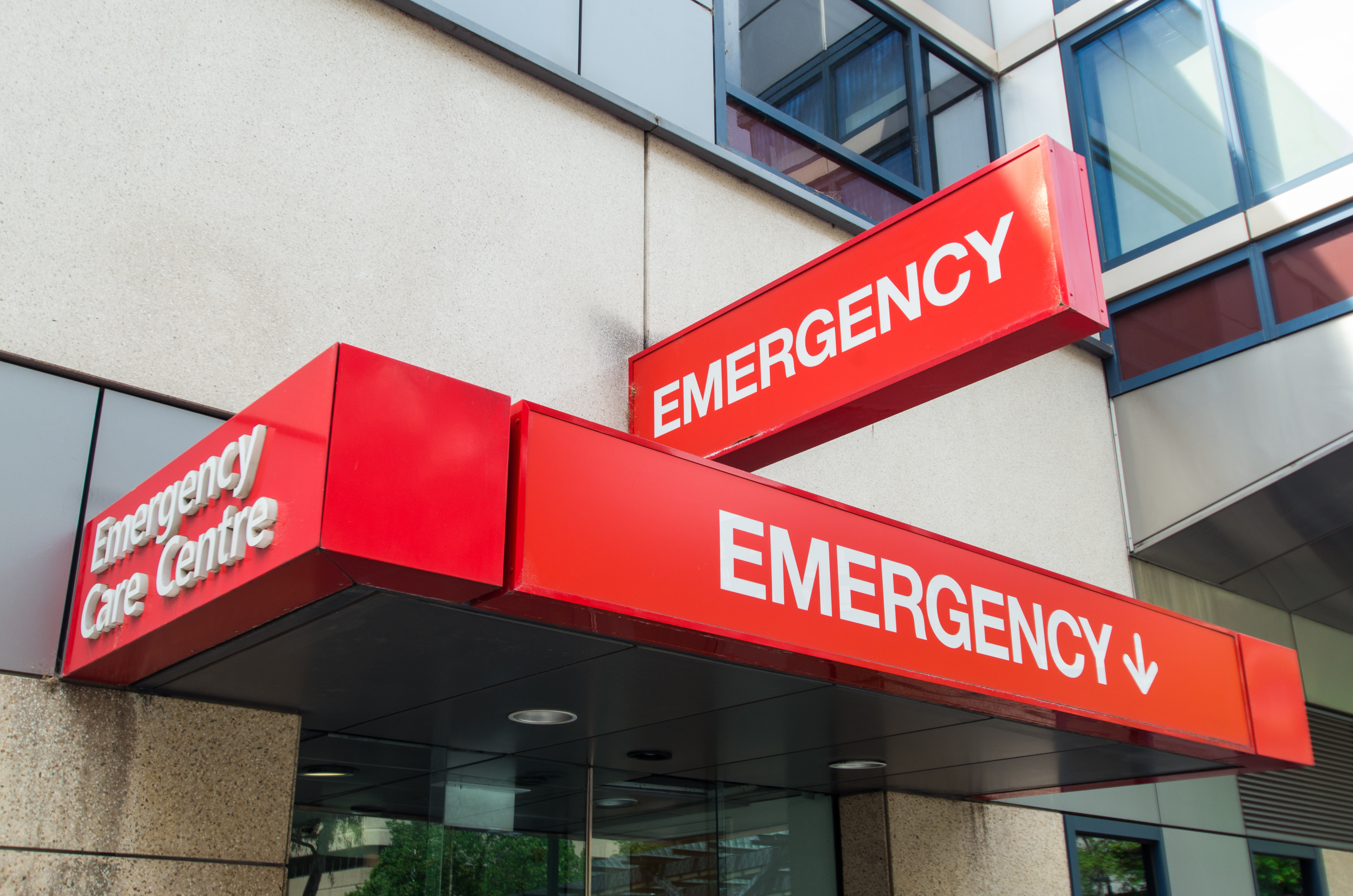 Emergency room sign