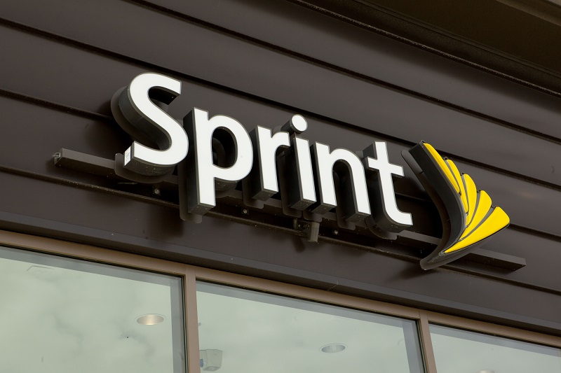 Sprint store with new logo use this