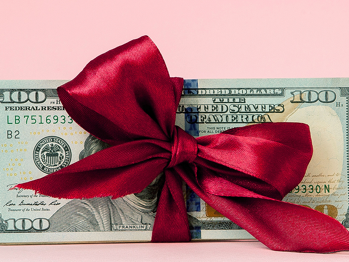 Grant money stock image