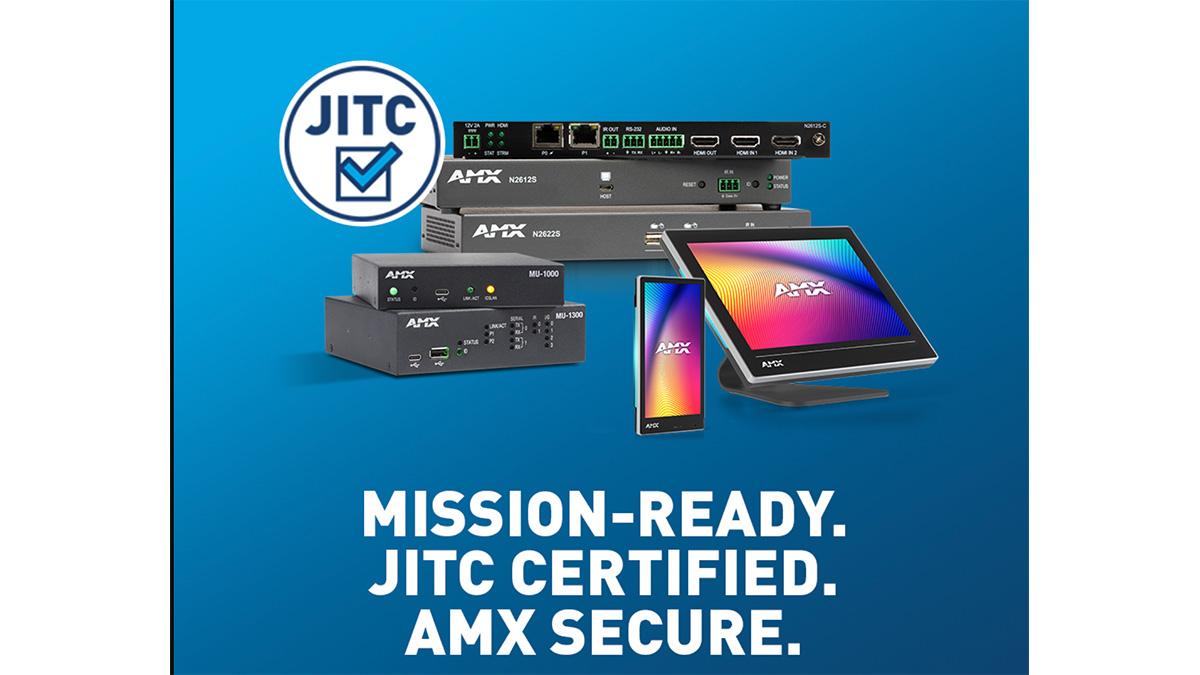 AMX Receives JITC Certification for an Additional 19 Products