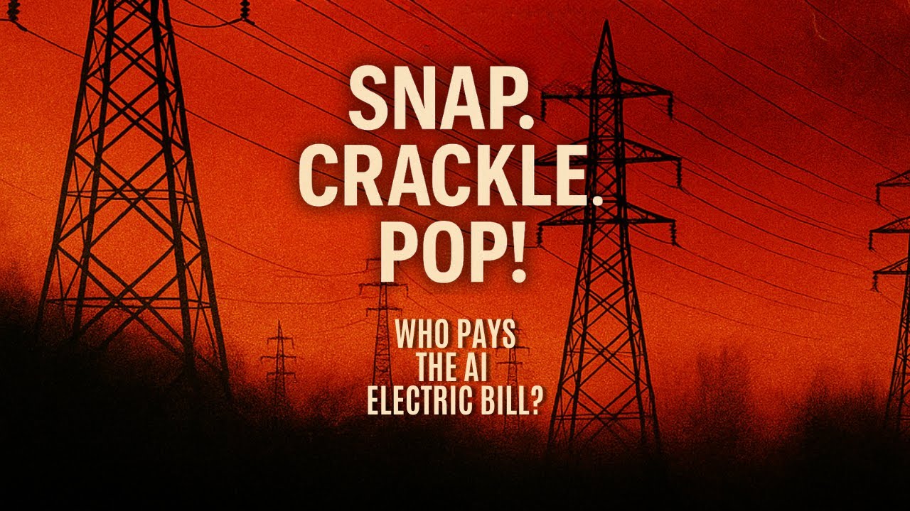 Snap Crackle Pop Who Pays The AI Electric bill