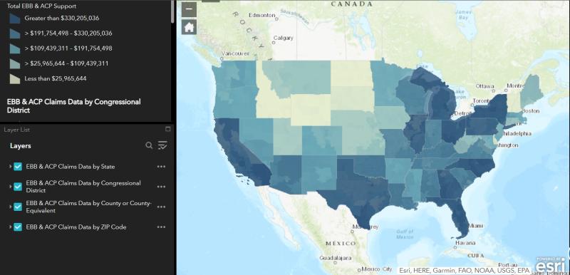 FCC acp spending by state as of jan 2 2024