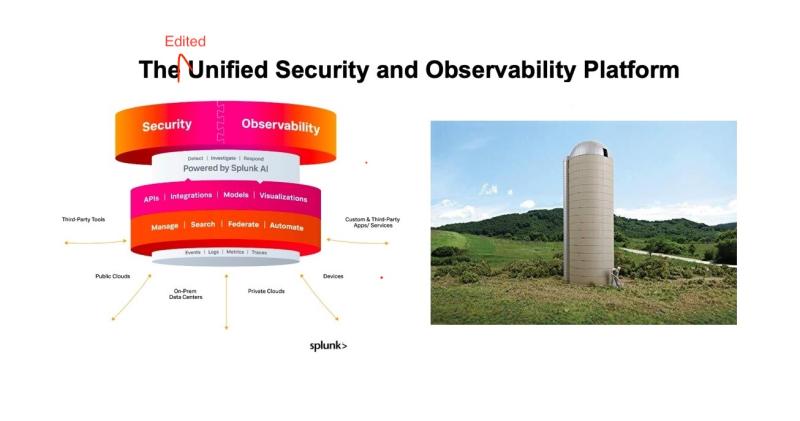 image with Splunk graphics and a silo