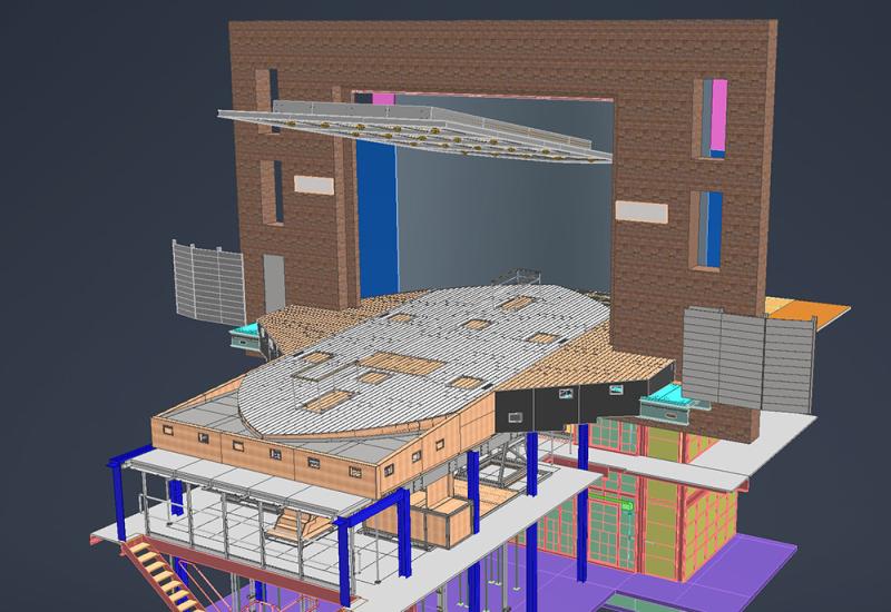 A rendering of the Hamlet stage and substage