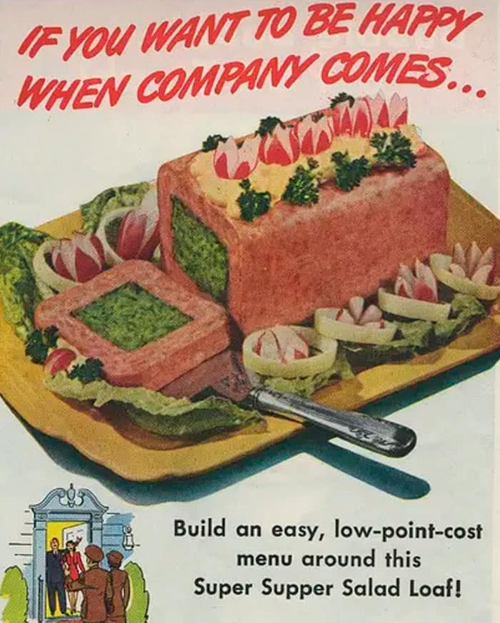 A 1950s ad for Super Supper Salad Loaf