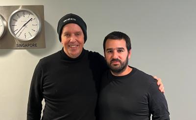 Stephen M Saunders MBE (left) and Ido Susan, CEO, DriveNets