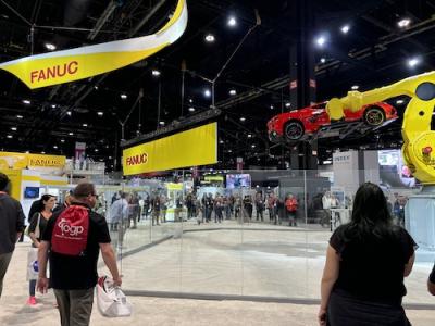 FANUC booth at IMTS 2024 via Elizabeth Coyne, Fierce Network